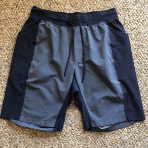 A large lulu lemon workout shorts.